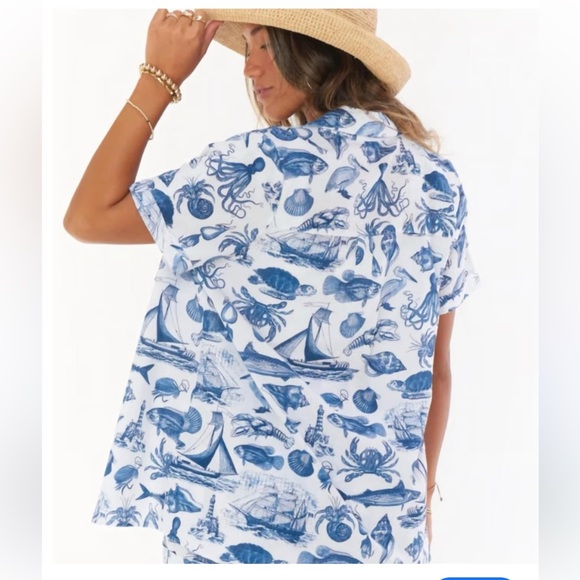 Show me your Mumu coastal button up medium - Picture 1 of 6